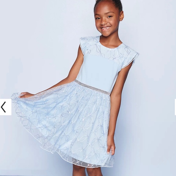 ♦️ NWT D-Signed Frozen 2 Floral Lace Skater Dress L - Picture 8 of 8